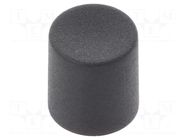 Knob; slider; black; Ø8.2x8.9mm; polyamide; Mounting: push-in CLIFF