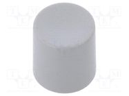 Knob; slider; grey; Ø8.2x8.9mm; polyamide; Mounting: push-in CLIFF