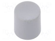 Knob; slider; grey; Ø8.2x8.9mm; polyamide; Mounting: push-in CLIFF
