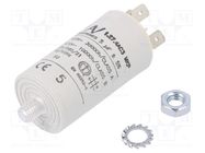 Capacitor: polypropylene; motors, run; 5uF; 470VAC; Ø30x56.5mm KEMET