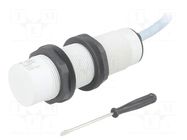 Sensor: capacitive; Range: 4÷12mm; 24÷230VAC; OUT: SPDT; 2m; CA30CLN CARLO GAVAZZI