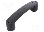 Holder; technopolymer PA; black; H: 35mm; L: 116mm; W: 22mm; F2: 1.5kN ELESA+GANTER