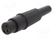 Connector: XLR; plug; female; PIN: 3; straight; for cable; soldering CLIFF