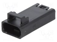 Connector: wire-wire; plug; FLH; PIN: 3; male; Type: w/o contacts Amphenol Communications Solutions