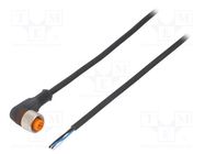 Connection lead; M12; PIN: 4; angled; 5m; plug; 4A; Y92E; -25÷80°C OMRON