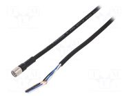 Cable: for sensors/automation; M8; PIN: 4; straight; Len: 5m; plug OMRON