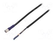 Cable: for sensors/automation; M8; PIN: 4; straight; 2m; plug; 30VDC OMRON