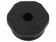 Stopper; M32; 1.5; IP68; polyamide; black; V-NE-SD Metric; -20÷80°C HUMMEL