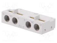 Auxiliary contacts; NO + NC; front; Leads: screw terminals LS ELECTRIC