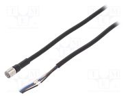 Connection lead; M8; PIN: 4; straight; Len: 2m; plug; 1A; XS3; PVC OMRON