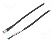 Cable: for sensors/automation; M8; PIN: 4; straight; Len: 5m; plug OMRON