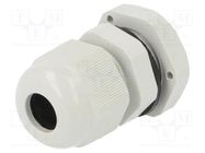 Cable gland; PG9; IP67; polyamide; grey PAWBOL