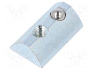 Nut; for profiles; Width of the groove: 8mm; steel; T-slot FATH