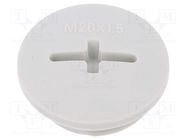 Stopper; M20; 1.5; IP68; polyamide; light grey; SKINDICHT®; 6mm LAPP