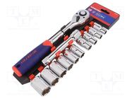 Wrenches set; 6-angles,socket spanner; 12pcs. Workpro