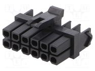 Connector: wire-board; plug; female; Micro-Fit TPA; 3mm; PIN: 12 MOLEX