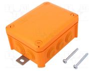 Enclosure: junction box; X: 116mm; Y: 150mm; Z: 67mm; IP66; orange OBO BETTERMANN