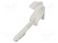 Holder; Cable P-clips,for braids,protective tubes; light grey OBO BETTERMANN