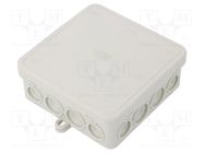 Enclosure: junction box; X: 100mm; Y: 100mm; Z: 40mm; polyetylene OBO BETTERMANN