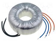 Transformer: toroidal; 300VA; 230VAC; 24V; 24V; 6.25A; 6.25A; H: 56mm BREVE TUFVASSONS