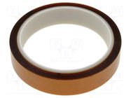 Tape: high temperature resistant; Thk: 63.5um; 55%; golden; W: 19mm BLT