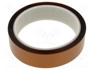 Tape: high temperature resistant; Thk: 63.5um; 55%; golden; W: 25mm BLT