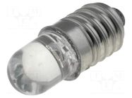 LED lamp; warm white; E10; 24VDC; 90mW; 30° OPTOSUPPLY