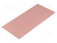 Laminate; aluminium; 1mm; L: 210mm; W: 100mm; Coating: copper 