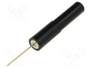 Measuring tip; 1A; black; Tip diameter: 0.6mm; Socket size: 4mm ELECTRO-PJP