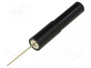 Measuring tip; 1A; 60VDC; 30VAC; black; Tip diameter: 0.6mm ELECTRO-PJP