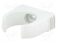 Bracket; polypropylene; light grey; W: 46.3mm; H: 42mm; Thk: 16mm OBO BETTERMANN