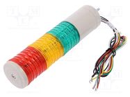 Signaller: signalling column; LED; red/amber/green; 24VDC; IP44 QLIGHT