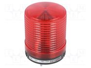 Signaller: lighting; flashing light; red; S80; 24VDC; IP44; 216mA QLIGHT