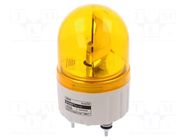 Signaller: lighting; rotating light; amber; S80; 24VDC; IP44; 310mA QLIGHT
