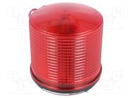 Signaller: lighting; flashing light; red; S125; 24VDC; IP44; 616mA QLIGHT