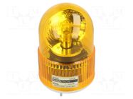Signaller: lighting; rotating light; amber; S100; 24VDC; IP44; ABS QLIGHT