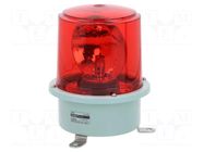 Signaller: lighting; rotating light; red; SH2; 24VDC; IP66; 766mA QLIGHT