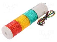 Signalling column; red/amber/green; LED; 24VDC; IP23; ST45L; ABS QLIGHT
