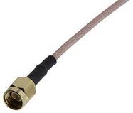 COAX CABLE, SMA PLUG-FREE END, 6"