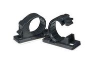 CABLE CLAMP, ADHESIVE, NYLON 6.6, BLACK