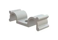CABLE CLAMP-DUAL, SCREW, NYLON/NATURAL