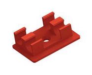 ADHESIVE CABLE CLIP, RED, 0.236", PA 6.6