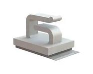 WIRE SADDLE, ADHESIVE, NYLON 6.6/NATURAL