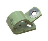 CABLE CLAMP, 1.125", NYLON, GRN, SCREW