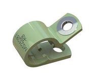 CABLE CLAMP, 1.25", NYLON, GRN, SCREW