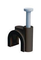 CABLE CLAMP, NAIL-IN, POLYETHYLENE/BLACK