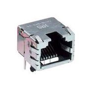 MOD CONN, RJ45 R/A JACK, 8P8C, 1PORT, TH