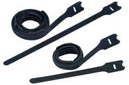 HOOK & LOOP CABLE FASTENER, 12.7MM W, BLACK, PK10