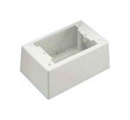 POWER JUNCTION BOX, 1 GANG, PVC, WHITE