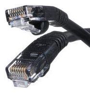 CABLE, RJ45 PLUG, CAT5E, 25FT, BLACK